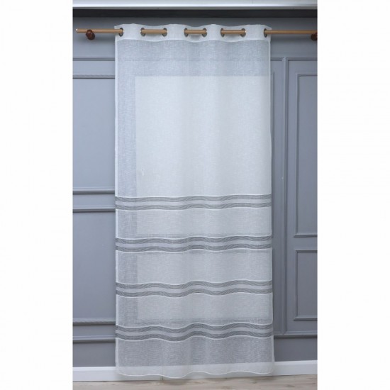 Lane 140x260 cm Wholesale Rustic Sewn Tulle Curtain Living and Bedroom Curtains 6 Models 100% Polyester